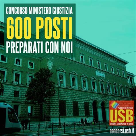 Usb Pubblico Impiego Ministero Della Giustizia Corso Usb Concorso