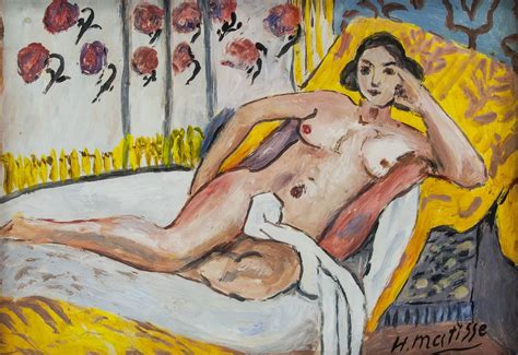 Henri Matisse French Gouache Nude Art Basel Galeri For Auction At On