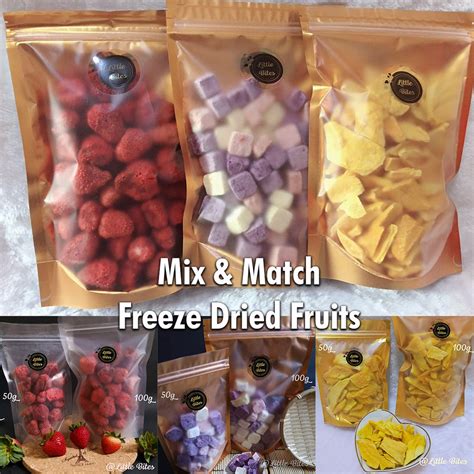 Freeze Dried Fruits 100g Mix And Match Strawberry Mango Yogurtcube Dragonfruit Pineapple