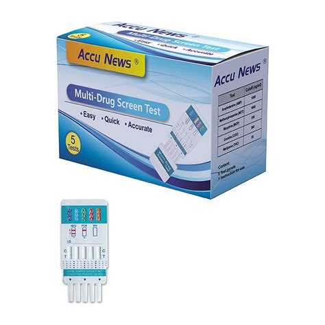 ACCU NEWS 5 Panel Multi Drug Screen Urine Dip Test Walmart