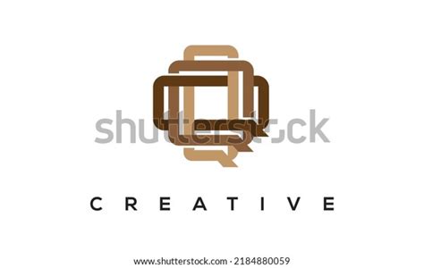 Initial Qqq Letters Monogram Logo Creative Stock Vector Royalty Free