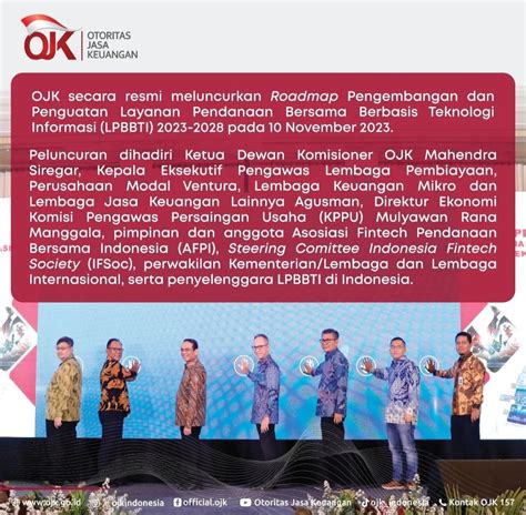 Ojk Luncurkan Roadmap Pengembangan Dan Penguatan Layanan Pendanaan