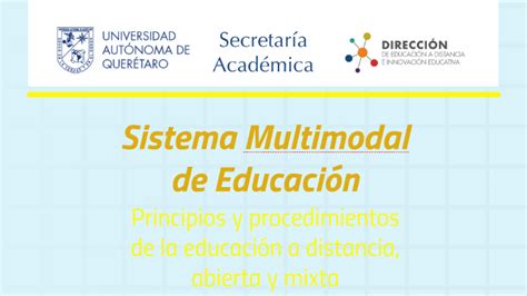 Sistema Multimodal De Educación By Alexandro Escudero Nahón On Prezi