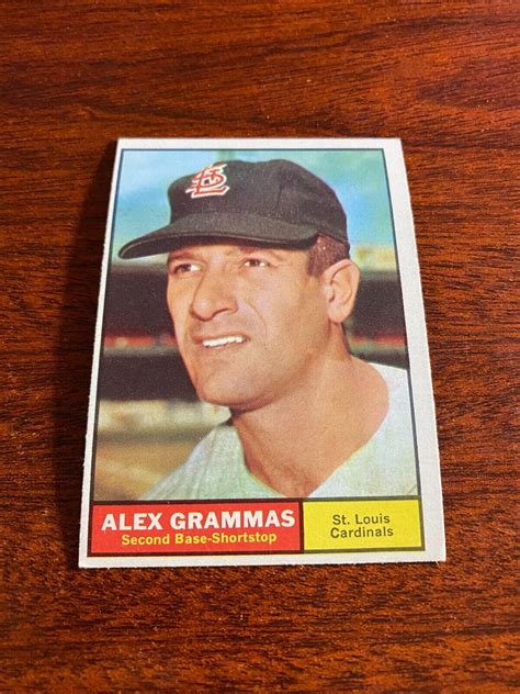 1961 Topps 64 Alex Grammas VG EX EBay