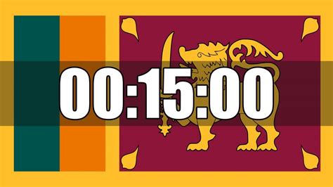 Minutes Countdown Timer Curated On Sri Lanka Flag Ultra Focus In Hd