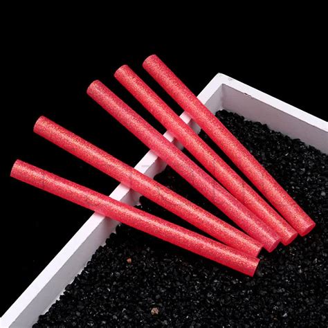 5pc 7mm Mini Glue Sticks For Hot Melt Gun General Purpose Colored Flash