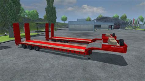 Low Loader Galtrailer Red Fs Kingmods