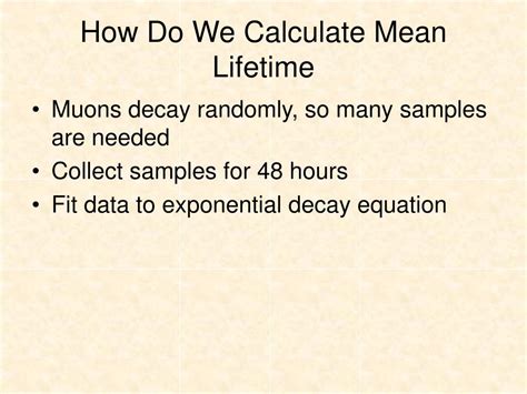 PPT - Muon Decay Experiment PowerPoint Presentation, free download - ID ...