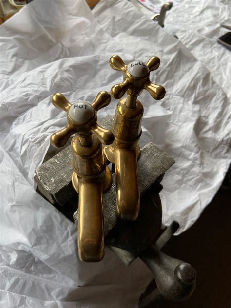 Internally Refurbished Brass Basin Taps Sold Tap Refurbishment