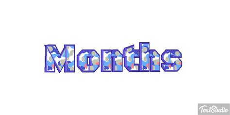 Months Word Animated  Logo Designs