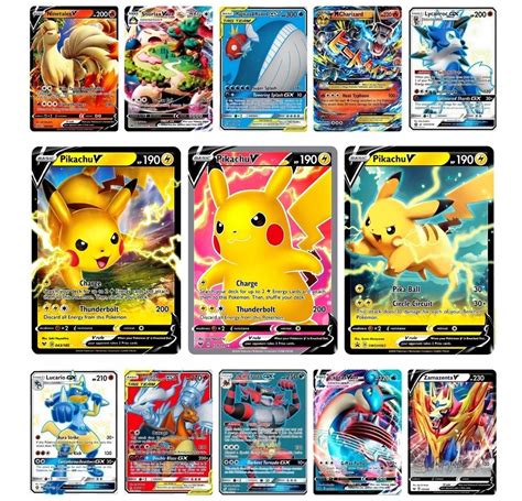 Carta Pokemon Pikachu V Cartas Vmax V Aliados Gx Shiny Mercado Livre