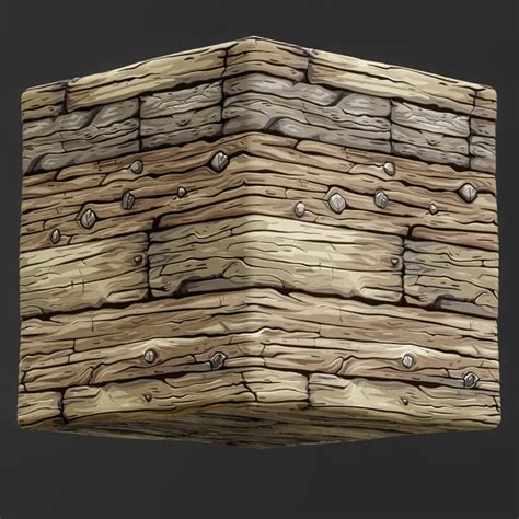 Stylized Wood Fence Seamless Texture