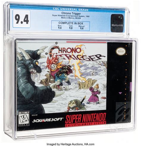 Chrono Trigger CGC 9 4 CIB SNES SquareSoft 1995 In United