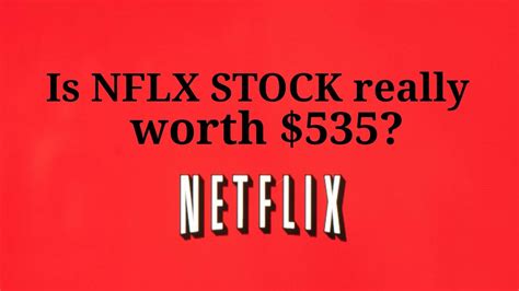 Nflx Stock Price Prediction Is Netflix Really Worth Youtube