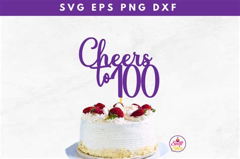 Cheers To Cake Topper Svg Graphic By Swiftyslice Creative Fabrica