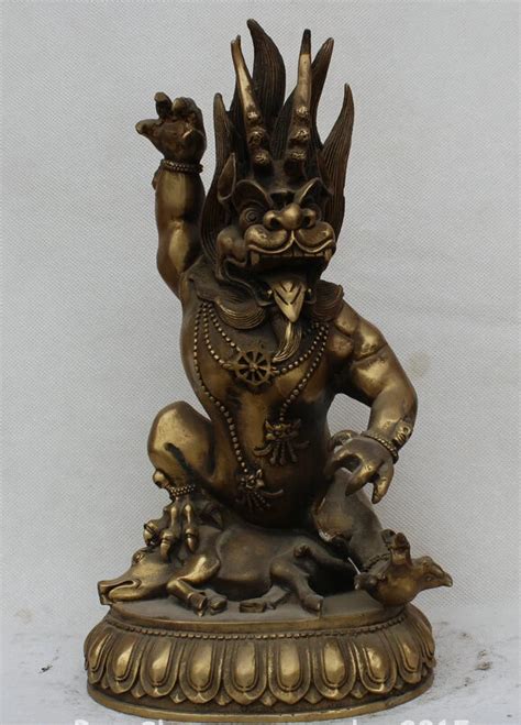 12 Chinese Mythology Brass Dragon King God Of Rain Long Wang Wild