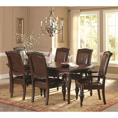 Steve Silver Antoinette AY200T+4x600S+2x600A 7-Piece Traditional Dining Table & Chair Set | Dunk ...