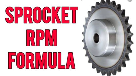 Sprocket Size And Speed Sprocket RPM Formula YouTube