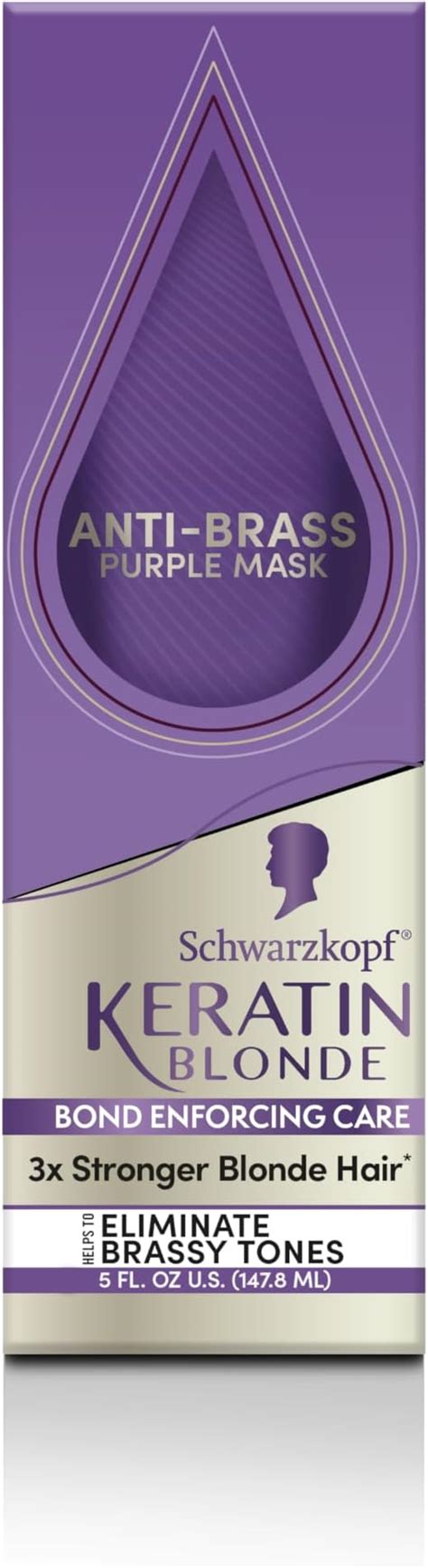 Amazon Schwarzkopf Keratin Blonde Anti Brass Purple Mask Application Hair Dye