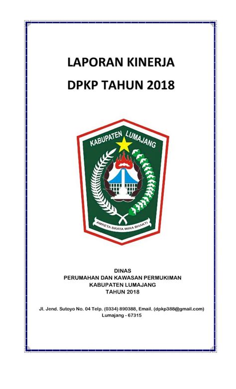 Pdf Laporan Kinerja Dpkp Tahun Disusunlah Laporan Kinerja Lkj