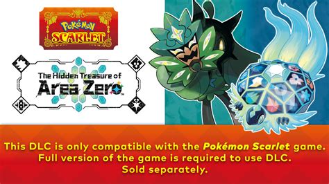 Pokémon Scarlet and Violet DLC The Hidden Treasure of Area Zero