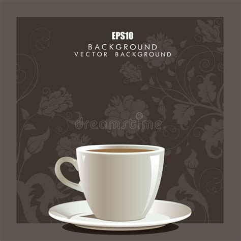 Hot Coffee Cup Stock Vector Illustration Of Coffee