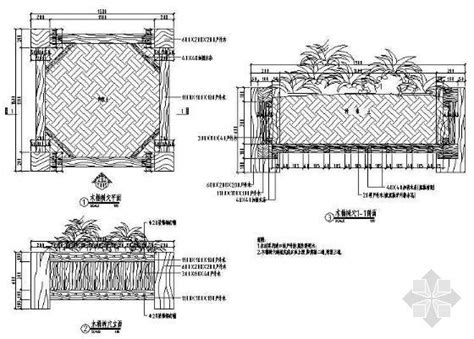 木桶树穴详图 园林景观节点详图 筑龙园林景观论坛