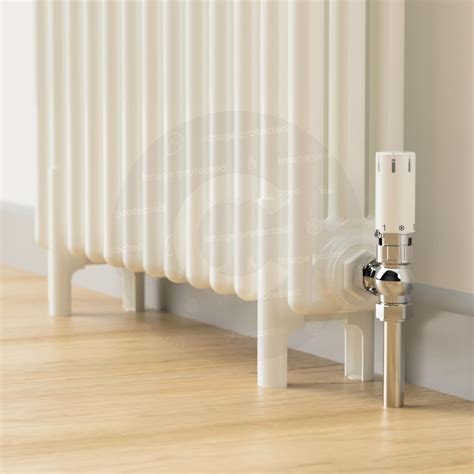 Revive Radiators Pair Of White Adjustable Column Radiator Feet For 3