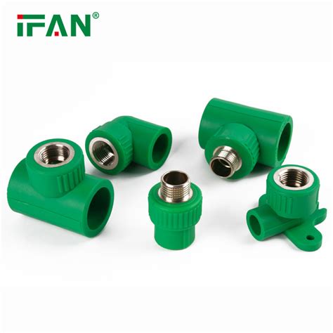 Ifan Plumbing Fitting High Pressure Green Color Plastic PPR Fittings