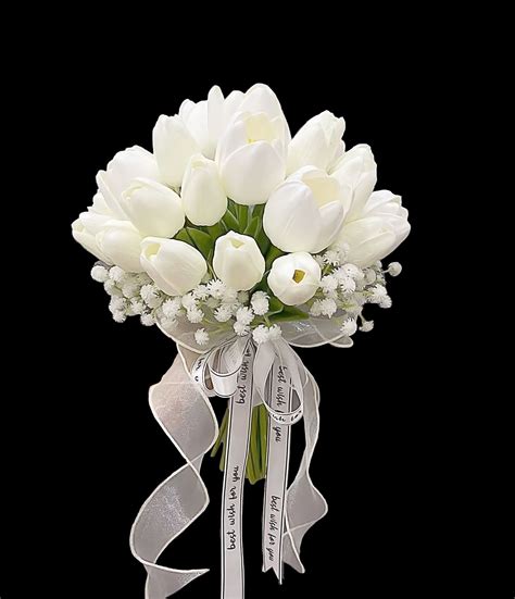 White Tulips Bouquet Wedding Tulip Centerpieces Wedding Tulip Bridal