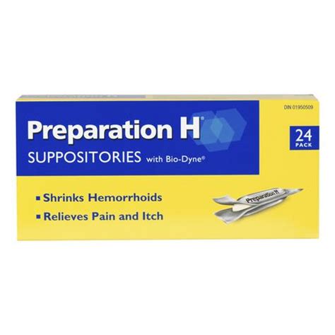 Preparation H Suppositories Pack | Walmart.ca