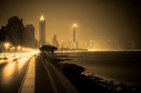 Premium Photo Mumbai India Marine Drive View Of The Skyline