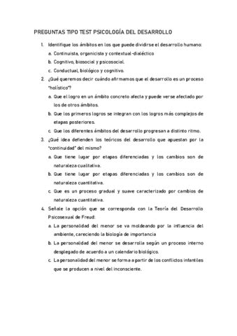 PREGUNTAS TIPO TEST Pdf