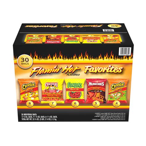 Frito Lay Flamin Hot Favorites Mix Smartlabel