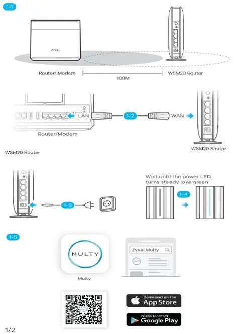 ZYXEL WSM20 AX1800 Dual Band WiFi 6 System User Guide