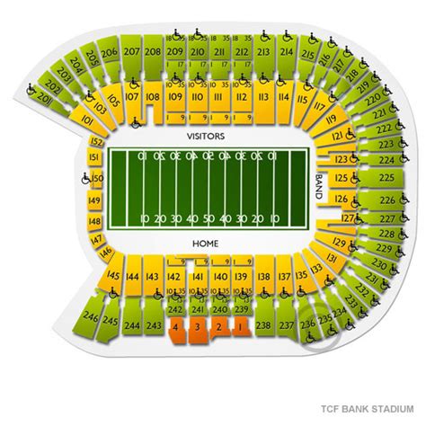 Tcf Bank Stadium Seating Chart