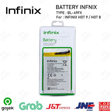 Jual BATREI BATTERY ORIGINAL 99% INFINIX BL-49FX INFINIX HOT 9 / HOT 8 ...