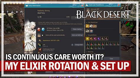 Is Continuous Care Worth It My Elixir Set Up Black Desert YouTube