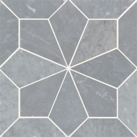 Blomma Honed Marble Mosaic Tile In Grigio Bedrosians Tile Stone