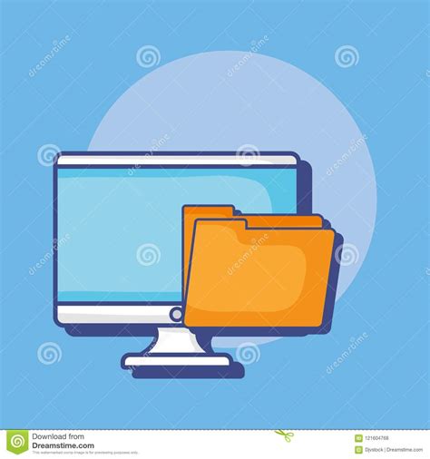 Computer And Golder Stock Vector Illustration Of Vector 121604768