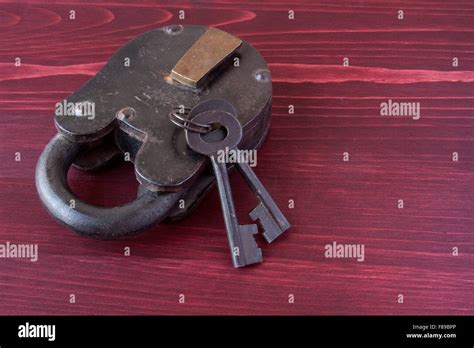 Old Fashioned Lock And Keys Stock Photo Alamy