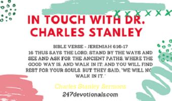 Charles Stanley Read InTouch Daily Devotional - Daily Inspirational ...