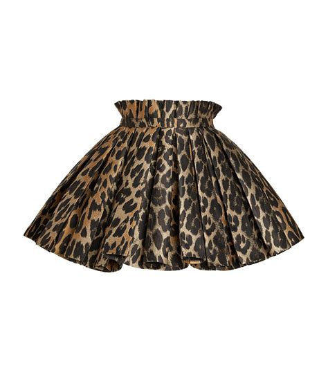 Balmain Structured Leopard Print Mini Skirt Harrods Au