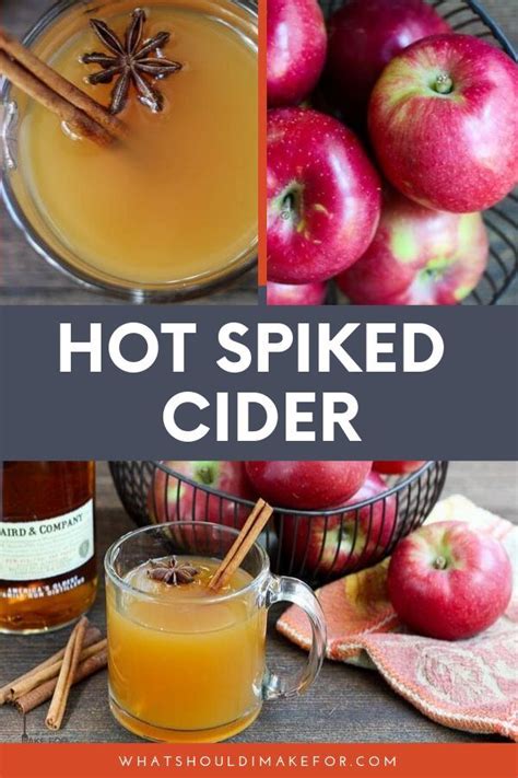 Hot Spiked Cider Recipe Spiked Cider Spiked Cider Recipes Cider Recipe