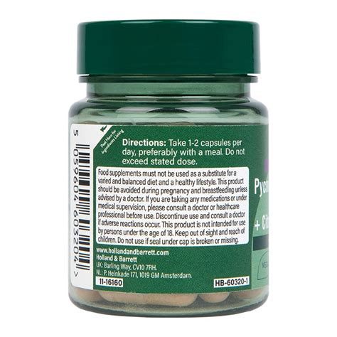 Holland Barrett Pycnogenol 60mg Capsules Holland Barrett