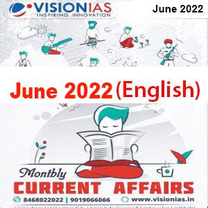 Vision Ias Current Affairs Monthly Magazine June English Upsc