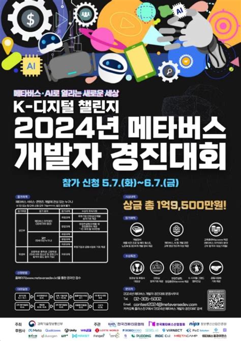 과기정통부 K 디지털 챌린지 2024 메타버스 개발자 경진대회 개최 이코노믹데일리