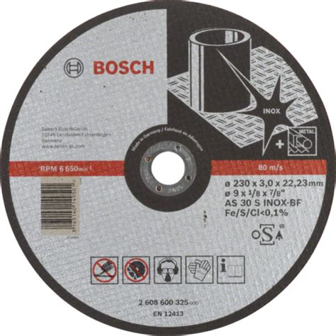 Bosch Disco Mola Da Taglio Diritta X Ferro X X Expert For Inox