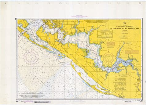 East Bay To West Bay 1968 Old Map Nautical Chart Ac Harbors 868