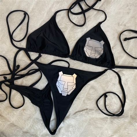 Reflective Rave Bikini Festival Bikini Rave Bikini Scrunch Etsy